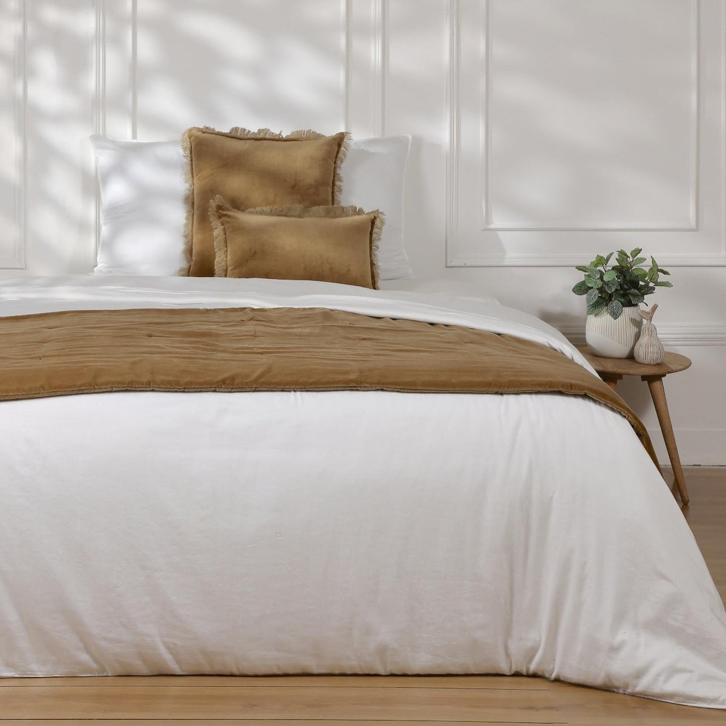 Edredon velours de coton 90x200 DANUBE