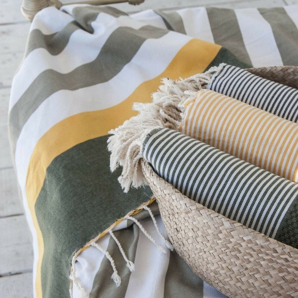 Fouta tricolore coton ARCACHON 100x200