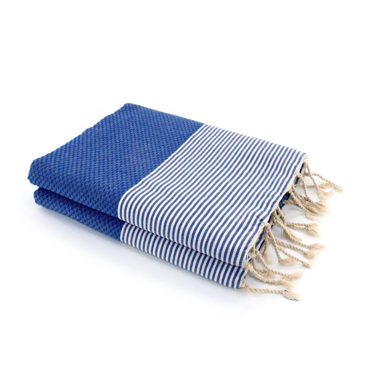 Fouta XXL nid d'abeille coton IBIZA 200x200 - febronie.com