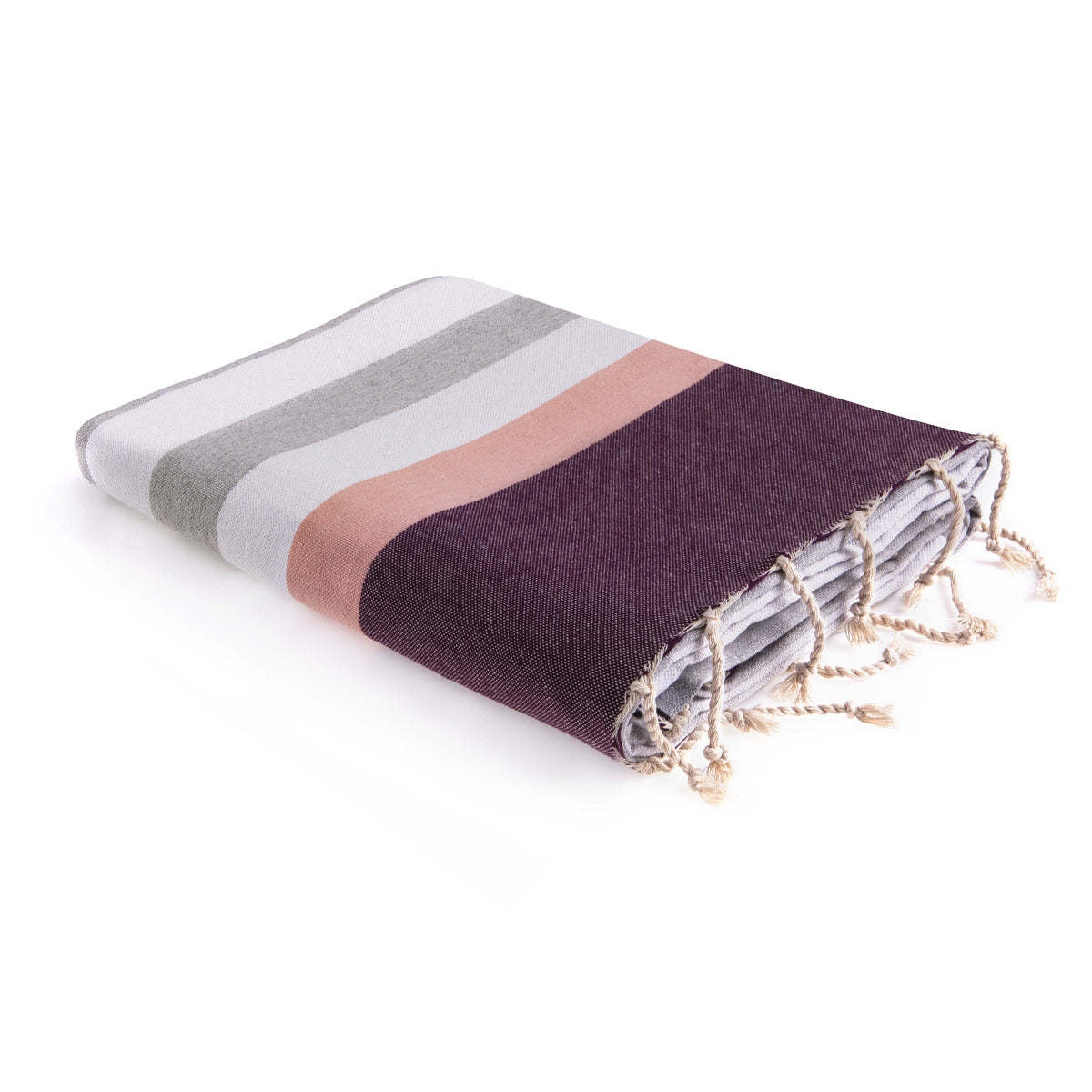 Fouta tricolore coton ARCACHON 100x200 - febronie.com