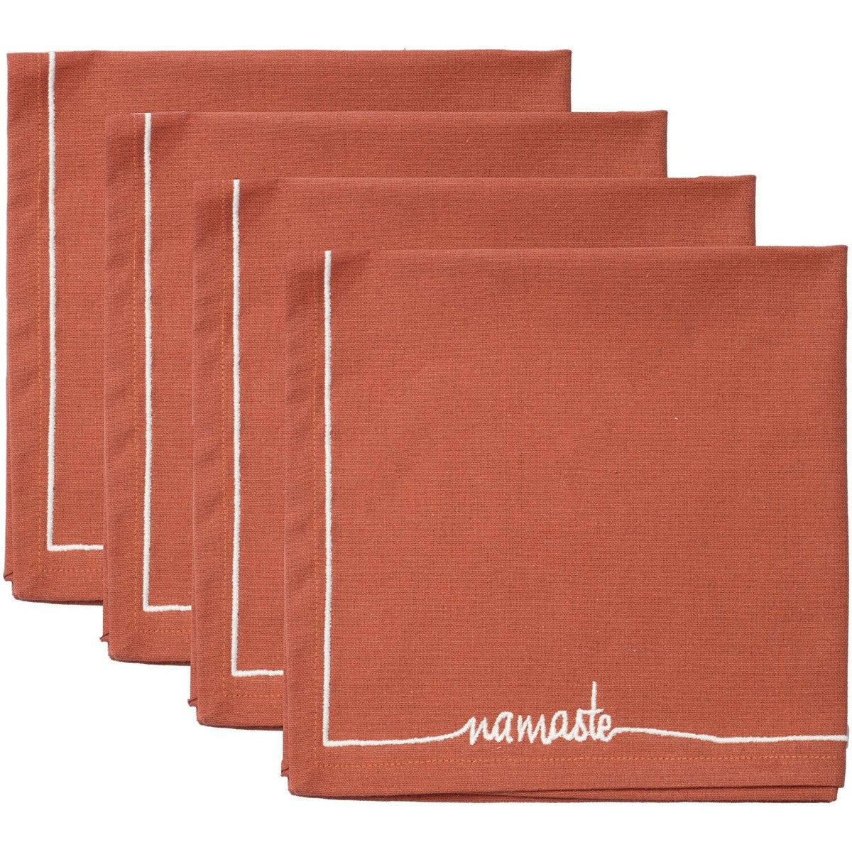 Serviette de table coton (x4) NAMASTE 45x45 - febronie.com