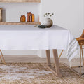 Nappe coton 150x250 HAMPTONS - rouge / argent - febronie.com