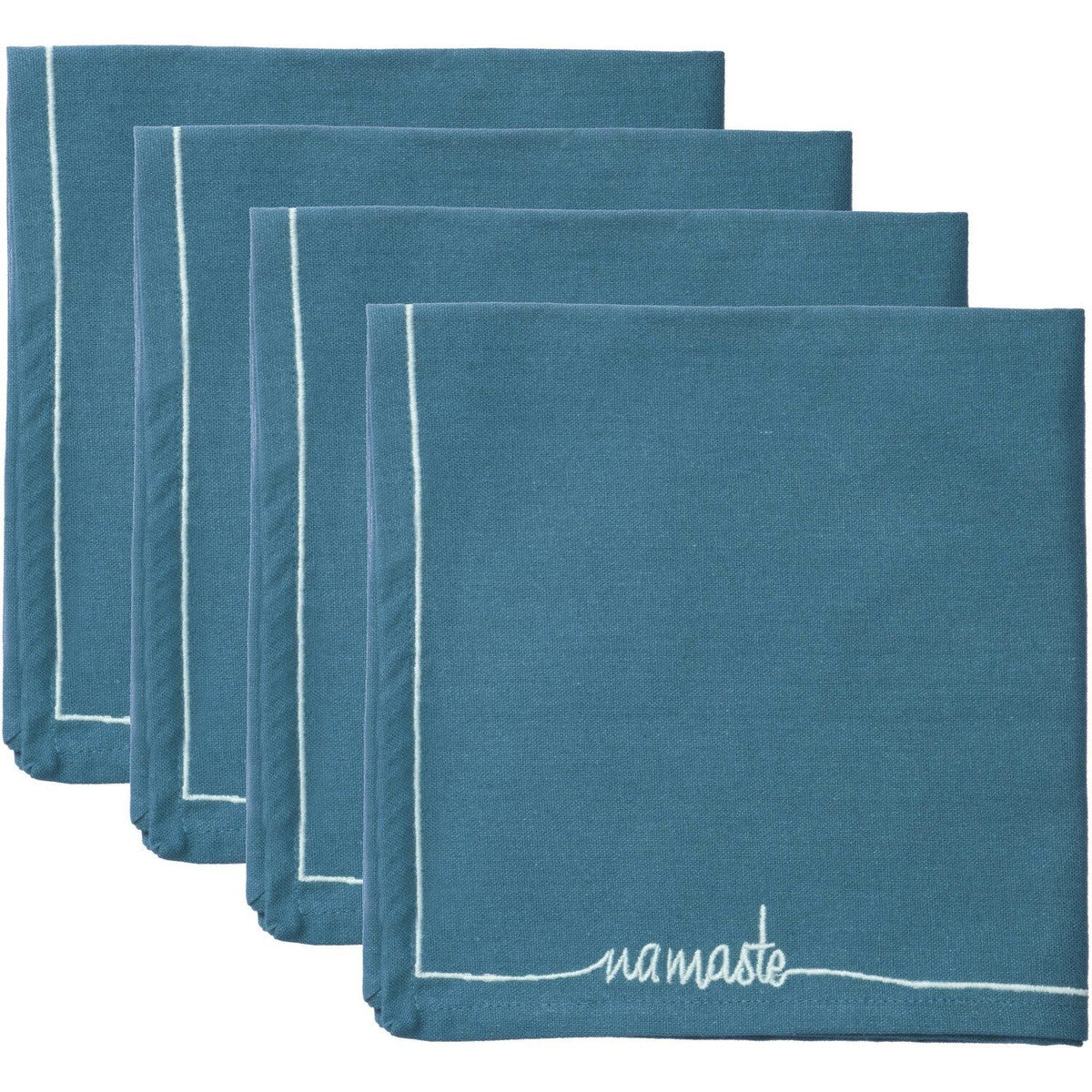 Serviette de table coton (x4) NAMASTE 45x45 - febronie.com