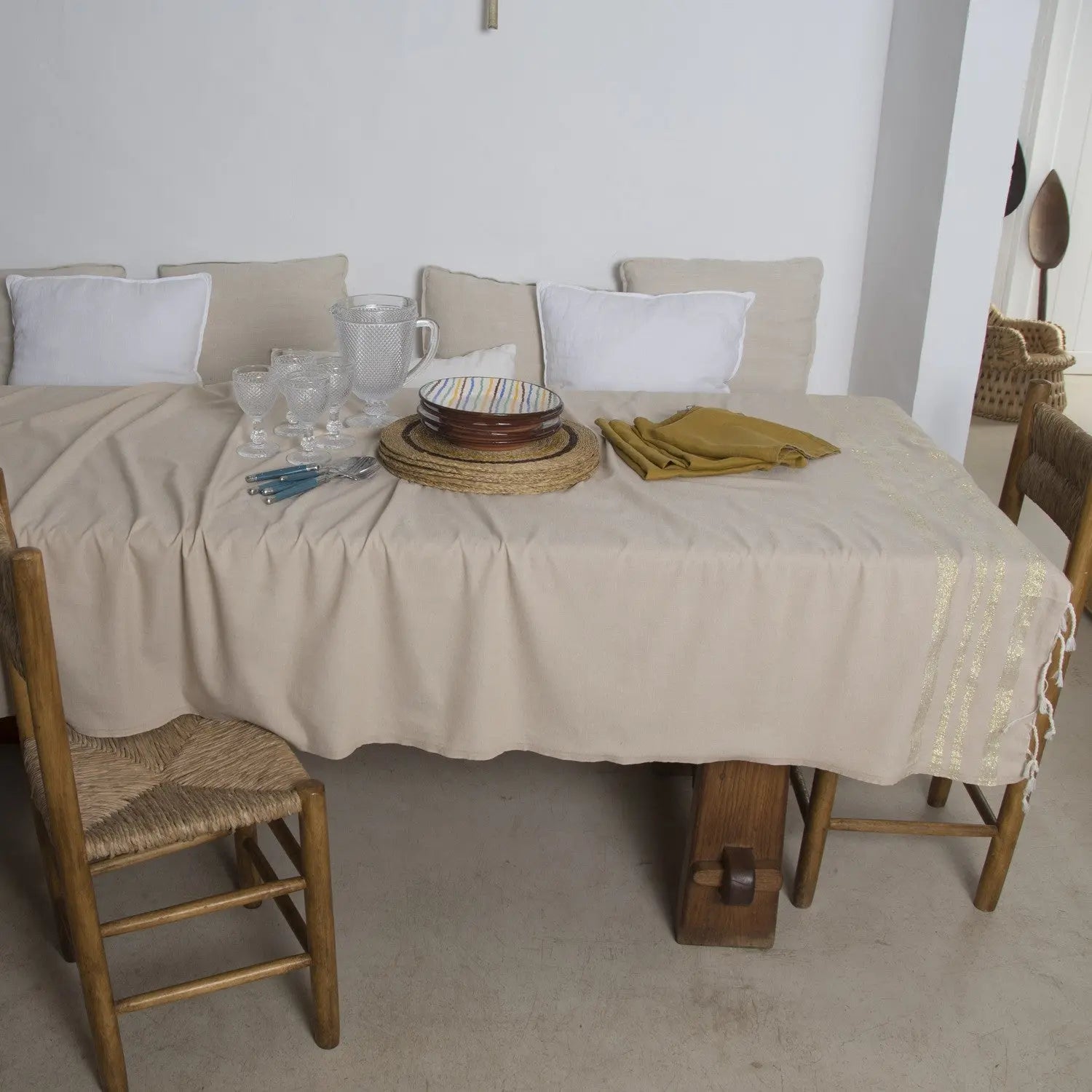 Nappe coton 150x250 HAMPTONS    febronie.com