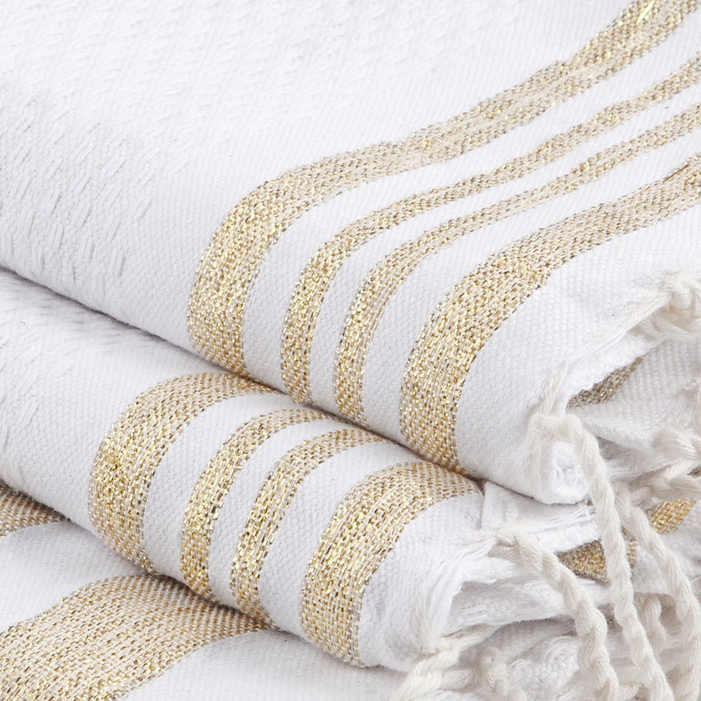 Bath set, 1 fouta + 2 hand towels cotton 100x200+2(40x60) HAMPTONS