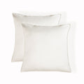 Taie d'oreiller (x2) satin lavé de coton bio grège GAIA - 65x65 cm