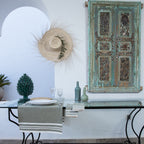 Chemin de table coton 50x150 MAHDIA - vert olive