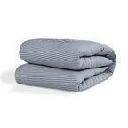 Parure + taies 65x65 coton lavé bleu orage LUNAR - 240x220+2(65x65) cm