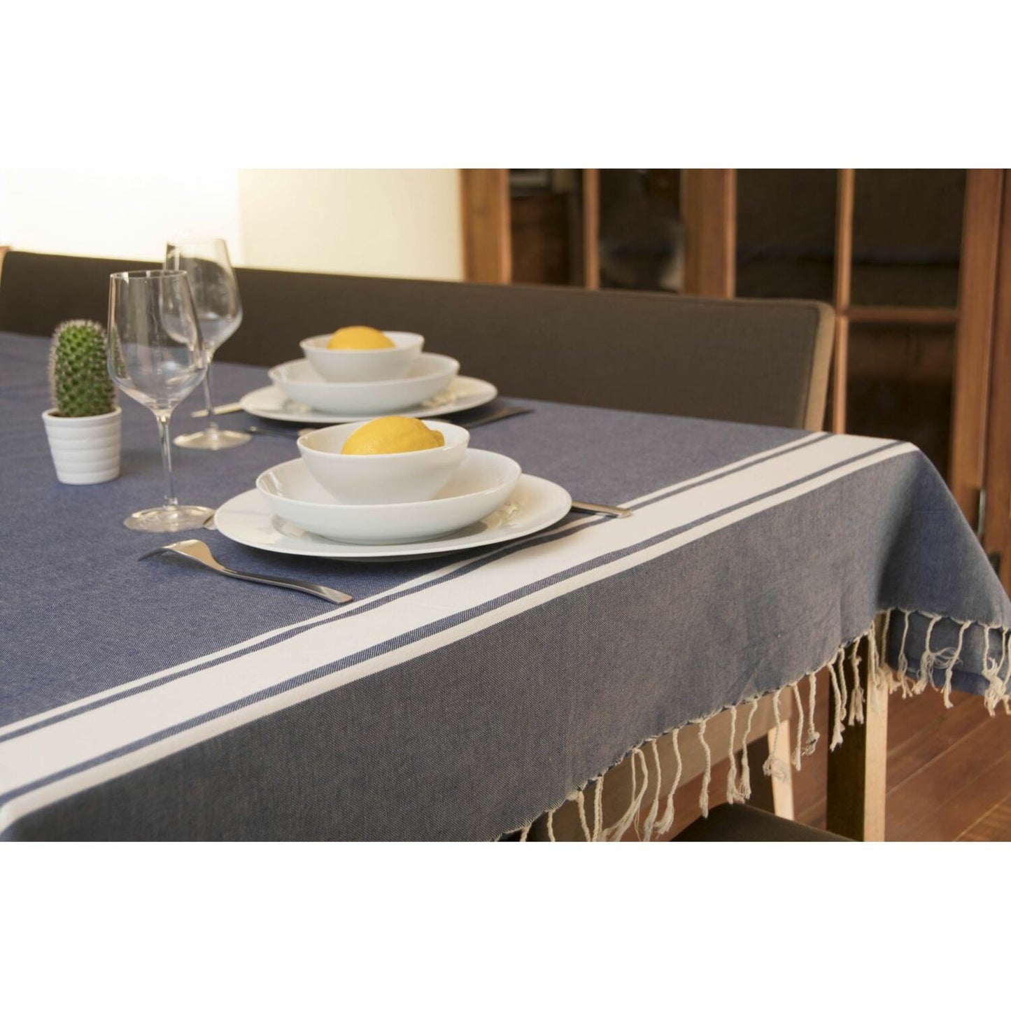 Nappe carrée coton ST TROPEZ 170x170