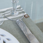 Set de table (x4) coton 35x50 MAHDIA - vert olive