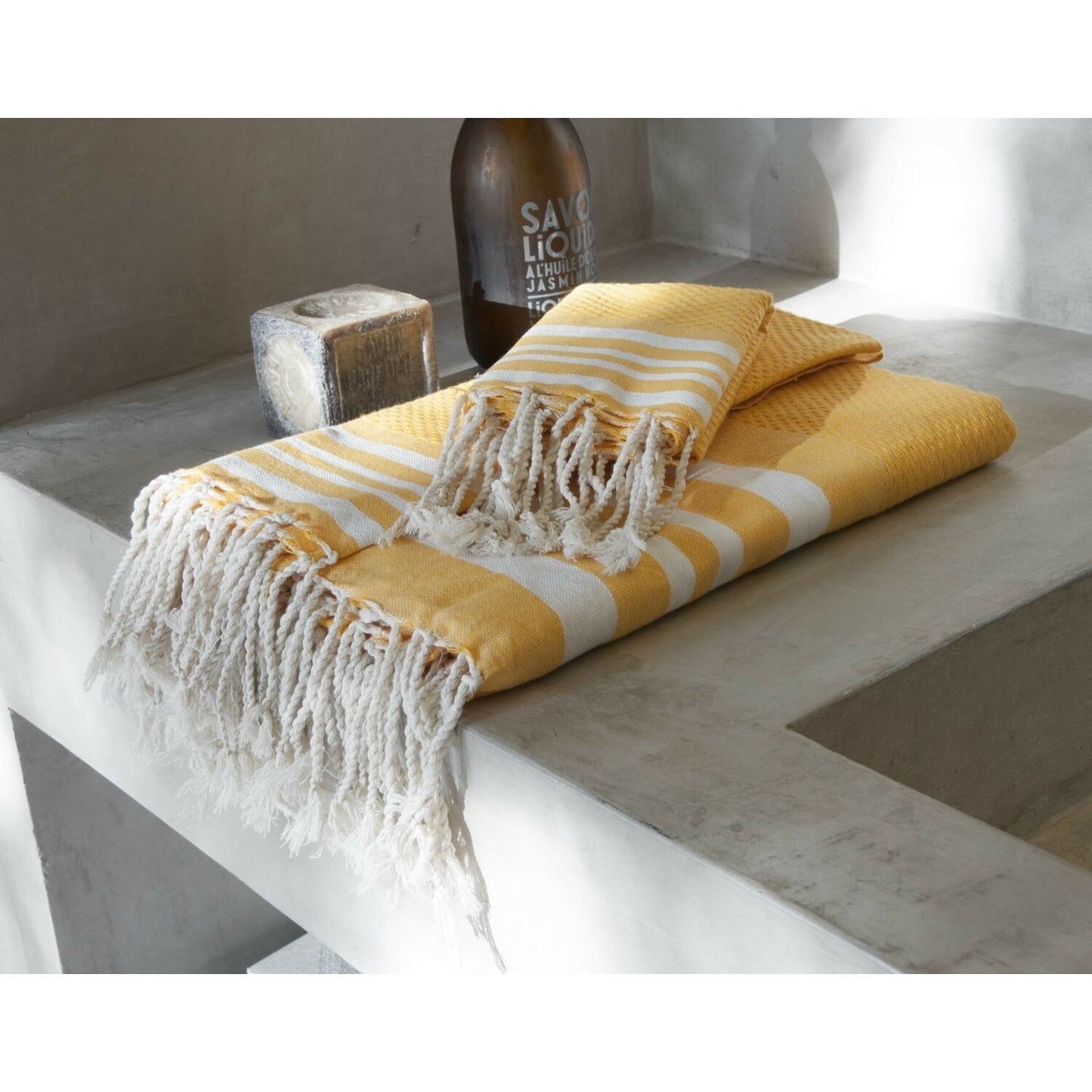 Foutas de bain coton (x3) HAMPTONS 100x200+40x60(x2)