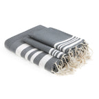 Bath set, 1 fouta + 2 hand towels cotton 100x200+2(40x60) HAMPTONS