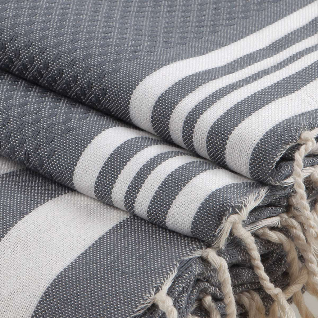 Bath set, 1 fouta + 2 hand towels cotton 100x200+2(40x60) HAMPTONS