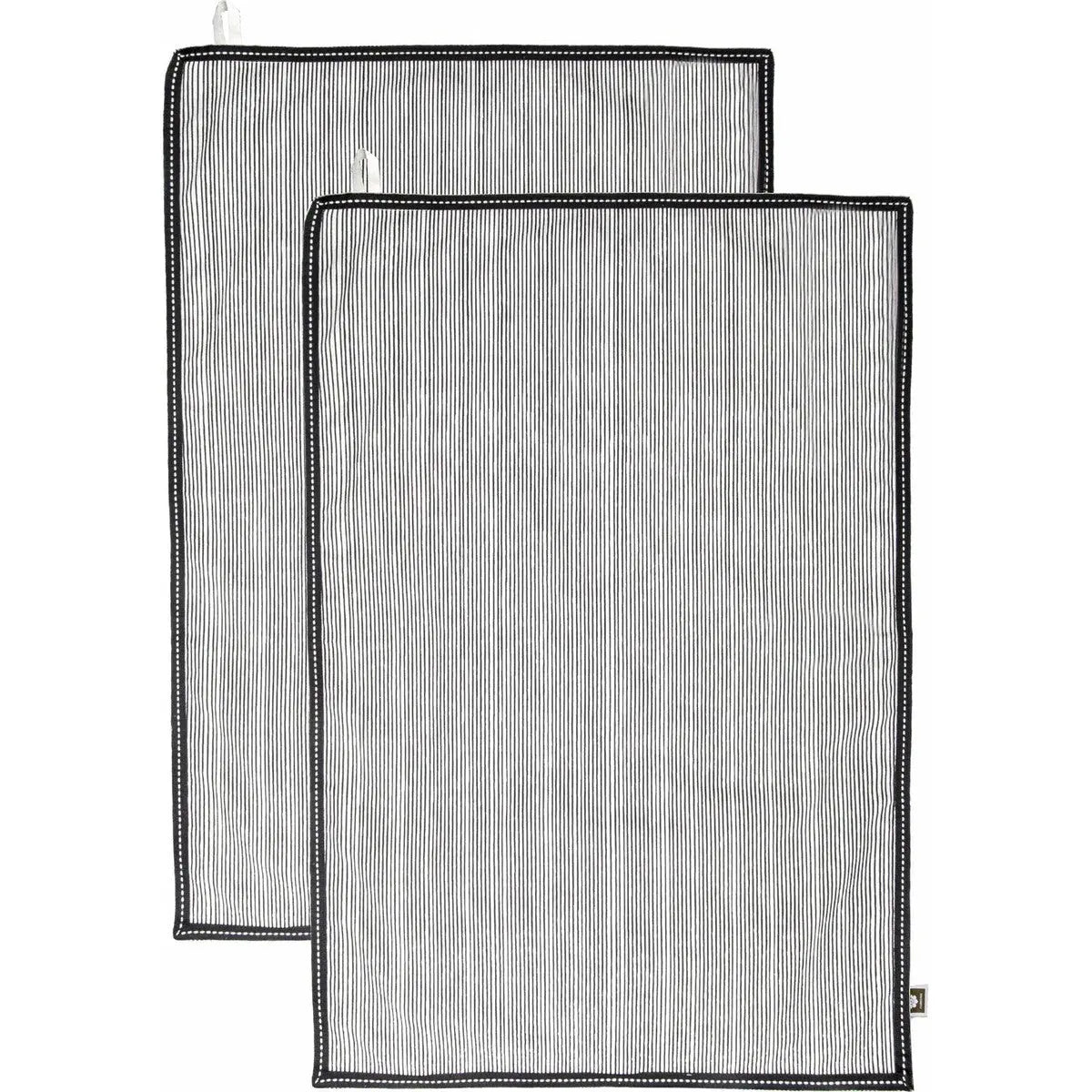 Torchon (x2) coton 50x75 PINSTRIPE - terracotta - febronie.com