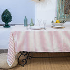 Nappe coton 180x300 HOSSEGOR - rose poudré