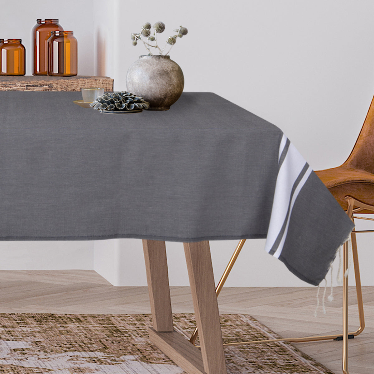 Nappe carrée coton ST TROPEZ 170x170 - febronie.com