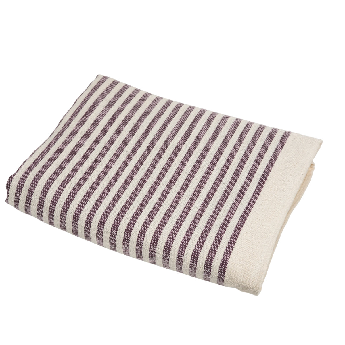 Nappe coton 180x300 HOSSEGOR - prune