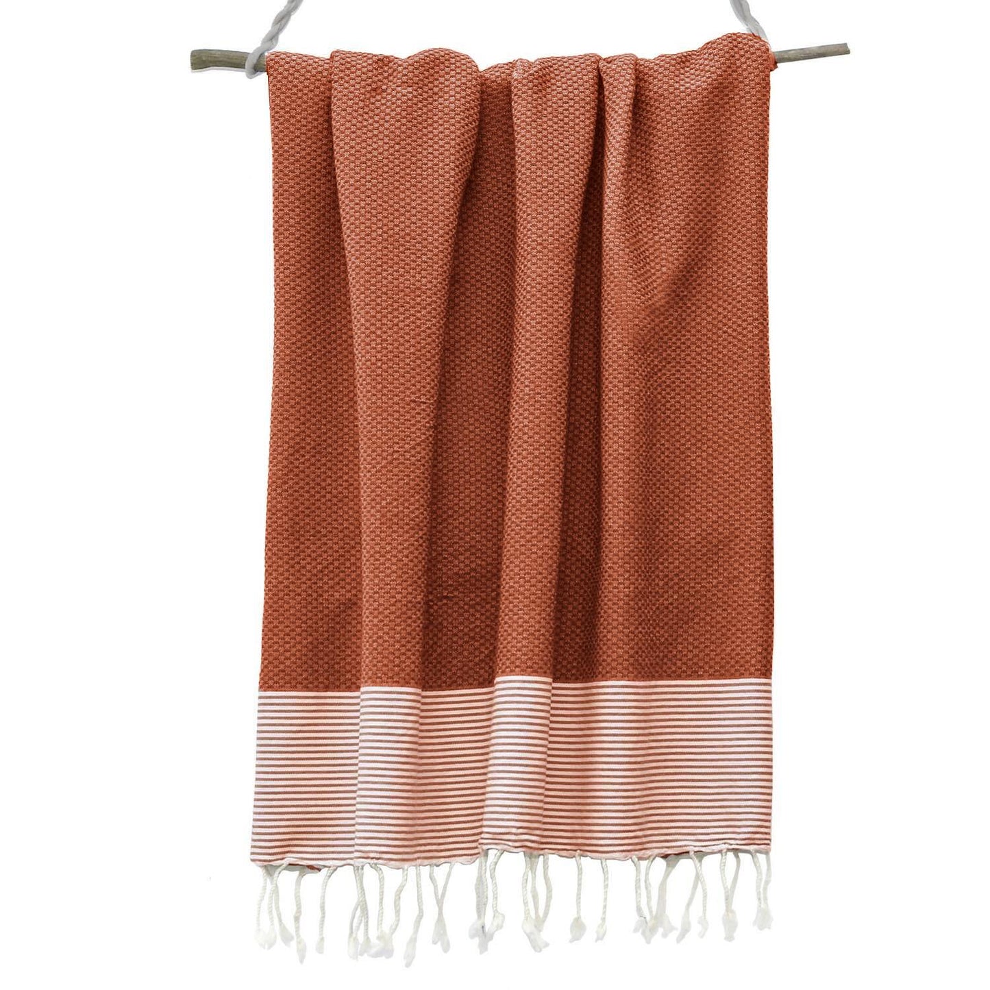 Fouta nid d'abeille coton IBIZA 100x200