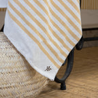 Nappe coton 180x300 HOSSEGOR - jaune moutarde