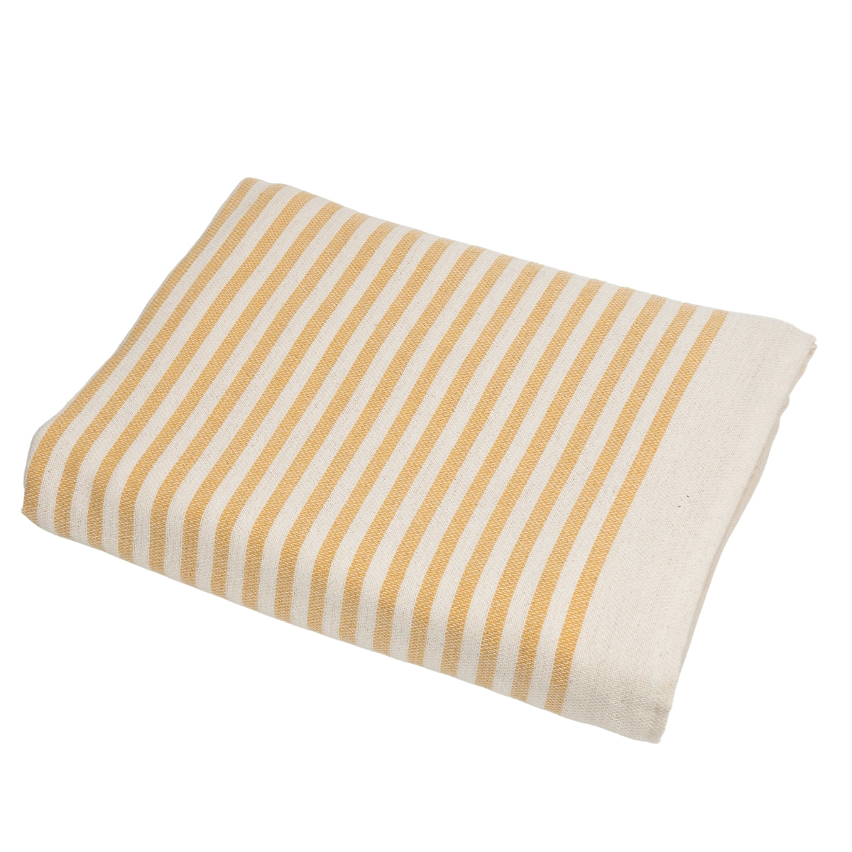 Nappe coton 180x300 HOSSEGOR - jaune moutarde