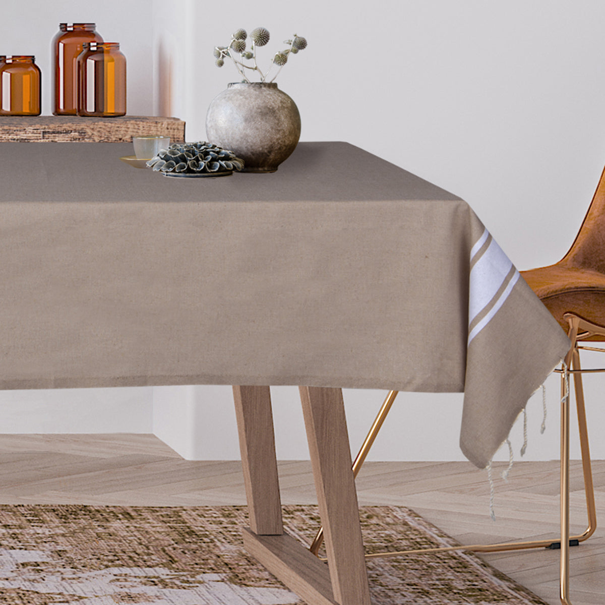 Nappe carrée coton ST TROPEZ 170x170 - febronie.com