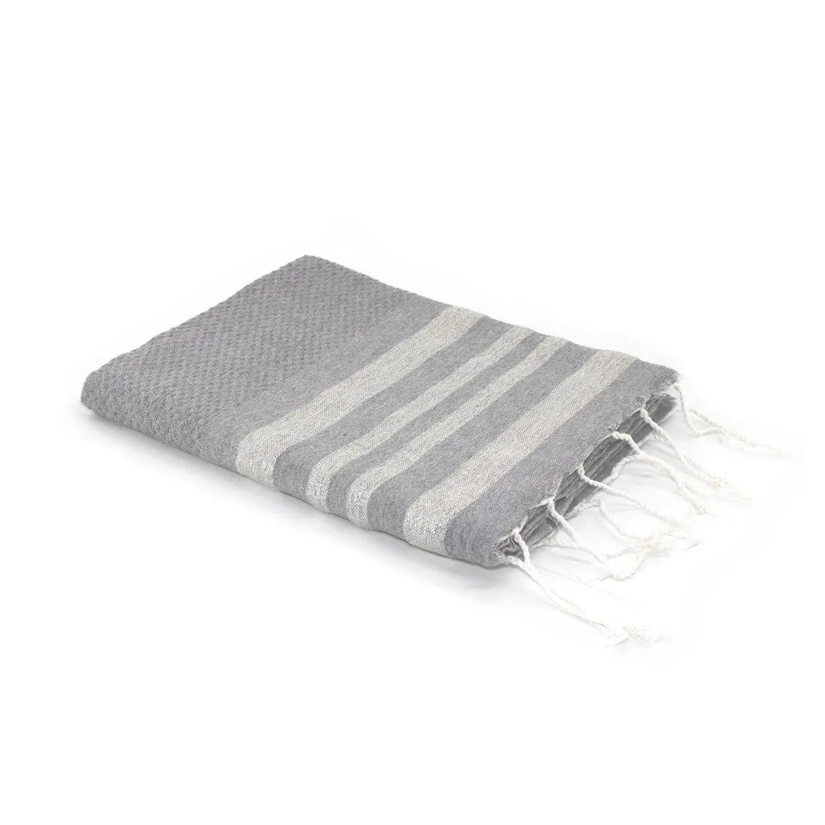 Fouta nid d'abeille lurex coton HAMPTONS 100x200 - febronie.com