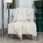 Plaid coton lin OSLO - 130x170 cm
