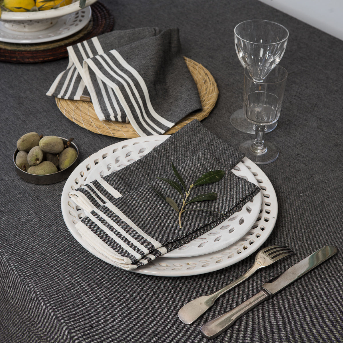 Serviette de table (x4) coton 45x45 MAHDIA