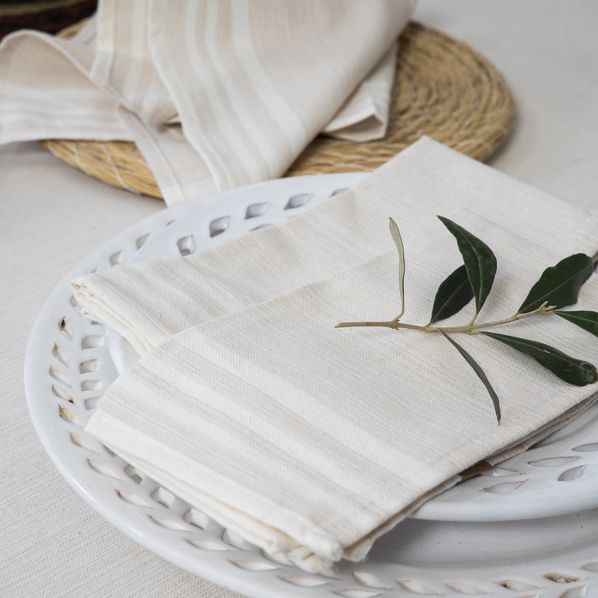 Serviette de table (x4) coton 45x45 MAHDIA