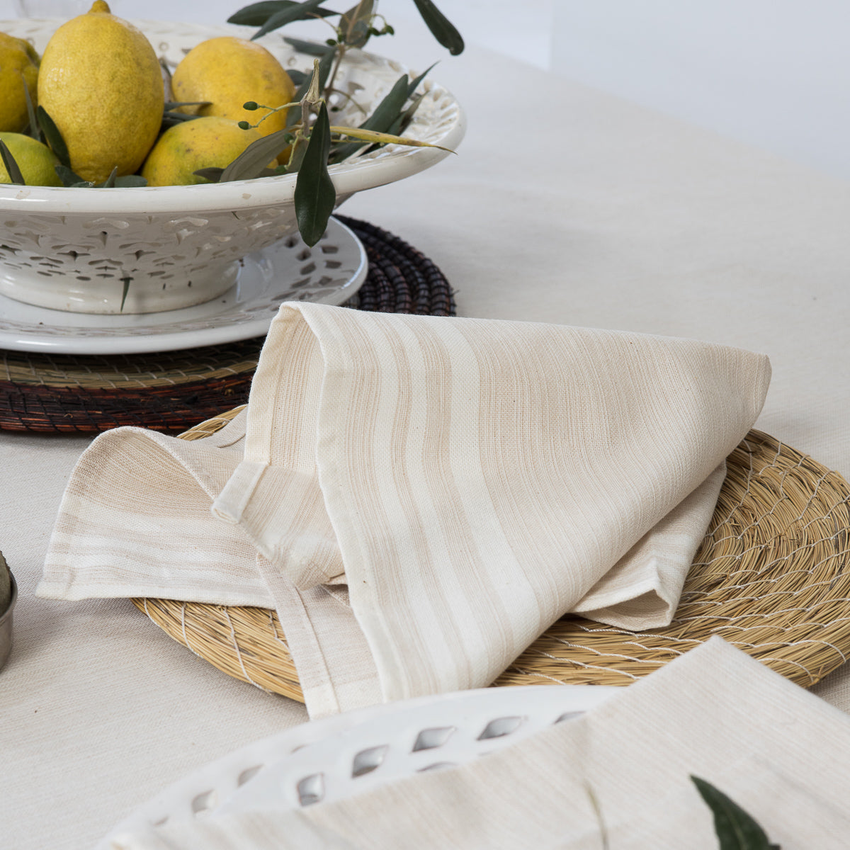 Serviette de table (x4) coton 45x45 MAHDIA