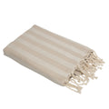 Fouta jacquard coton 100x200 CAPRI - taupe clair