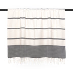 Plaid coton noir LIV    febronie.com