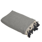 Plaid laine gris chiné GSTAAD - 130x170 cm