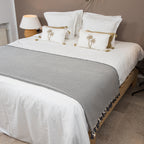 Plaid laine gris chiné GSTAAD - 130x170 cm