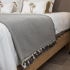 Plaid laine gris chiné GSTAAD - 130x170 cm