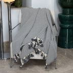 Plaid laine gris chiné GSTAAD - 130x170 cm
