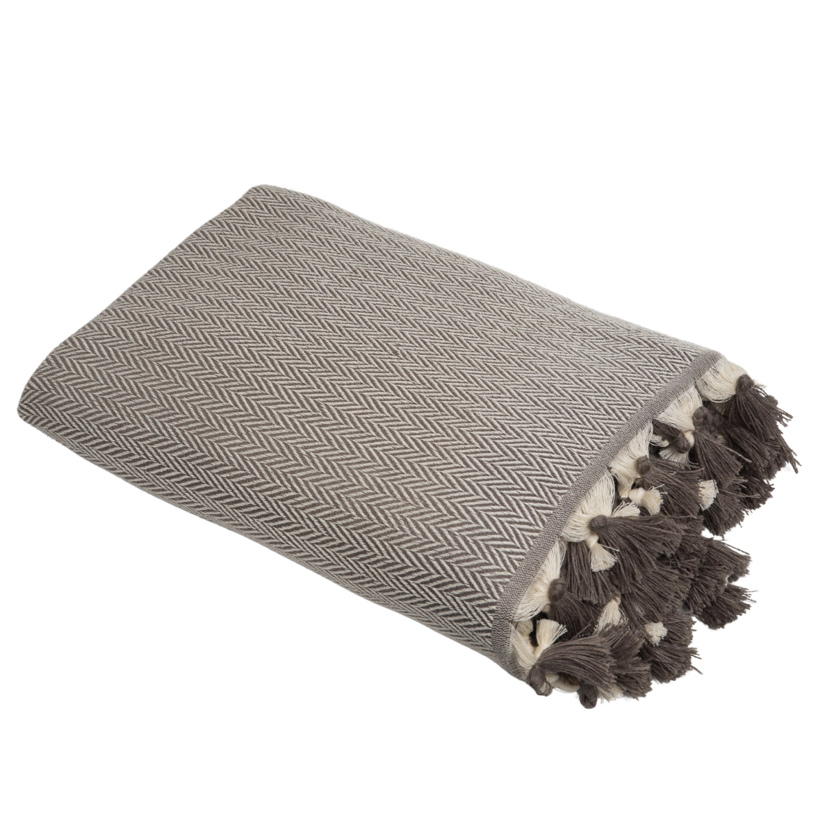 Plaid laine taupe GSTAAD