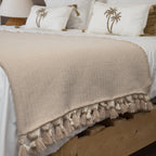 Plaid laine taupe clair GSTAAD - 130x170 cm