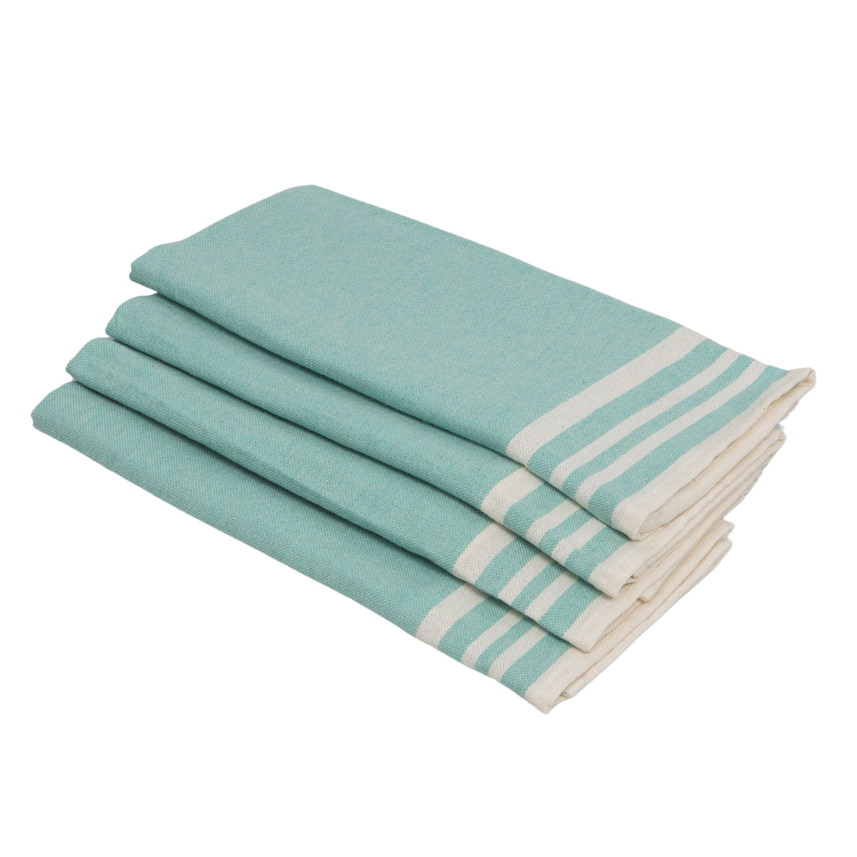Serviette de table (x4) coton 45x45 MAHDIA - vert d'eau