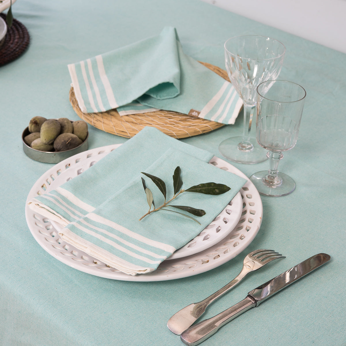 Serviette de table (x4) coton 45x45 MAHDIA