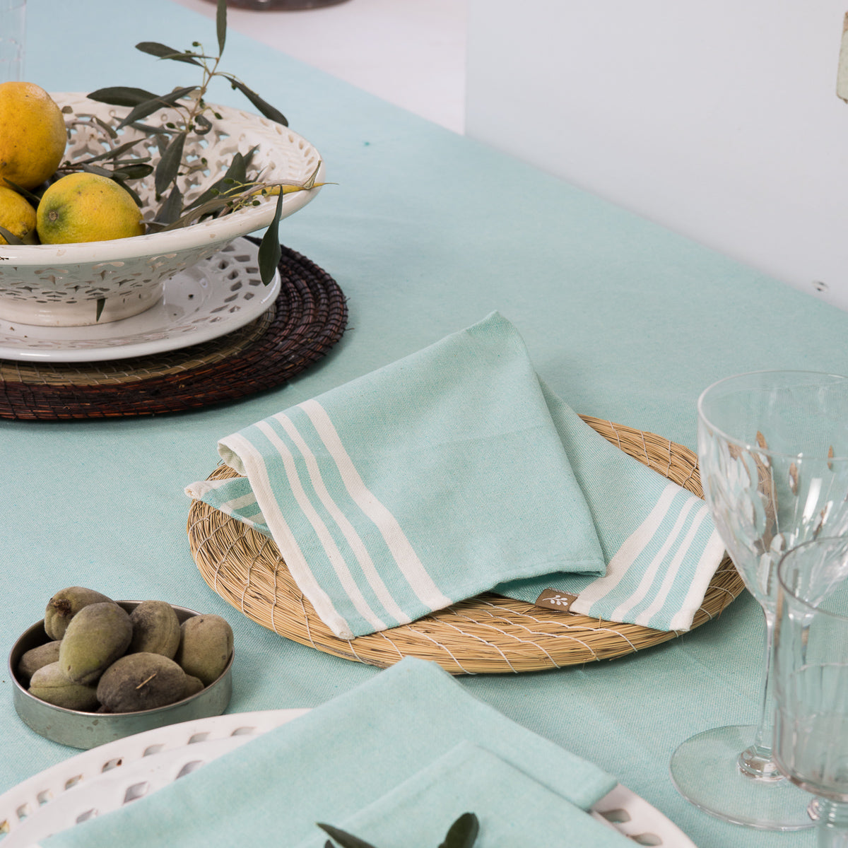 Serviette de table (x4) coton 45x45 MAHDIA