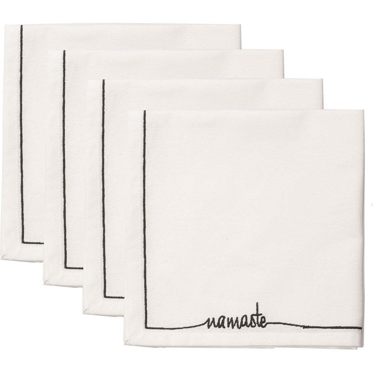 Serviette de table coton (x4) NAMASTE 45x45 - febronie.com