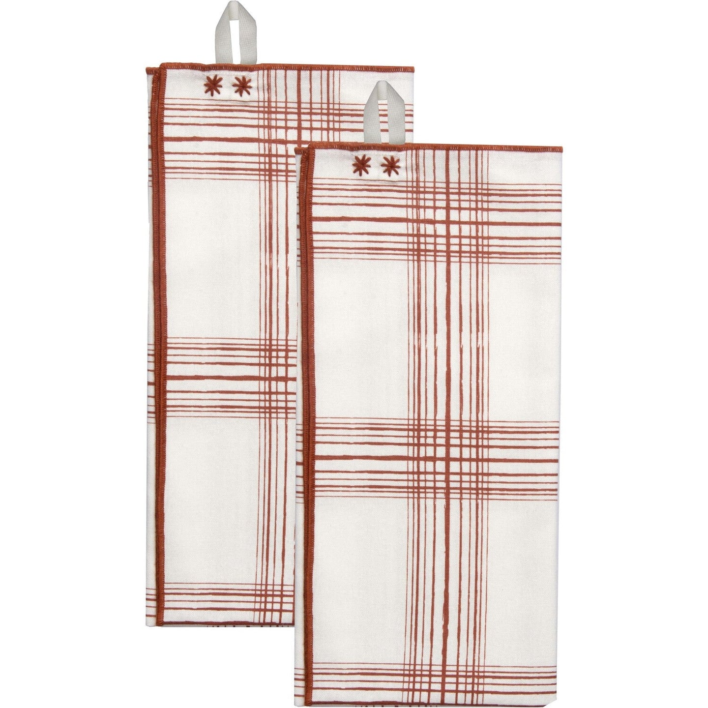 Torchon coton (x2) MADRAS 50x75 - febronie.com