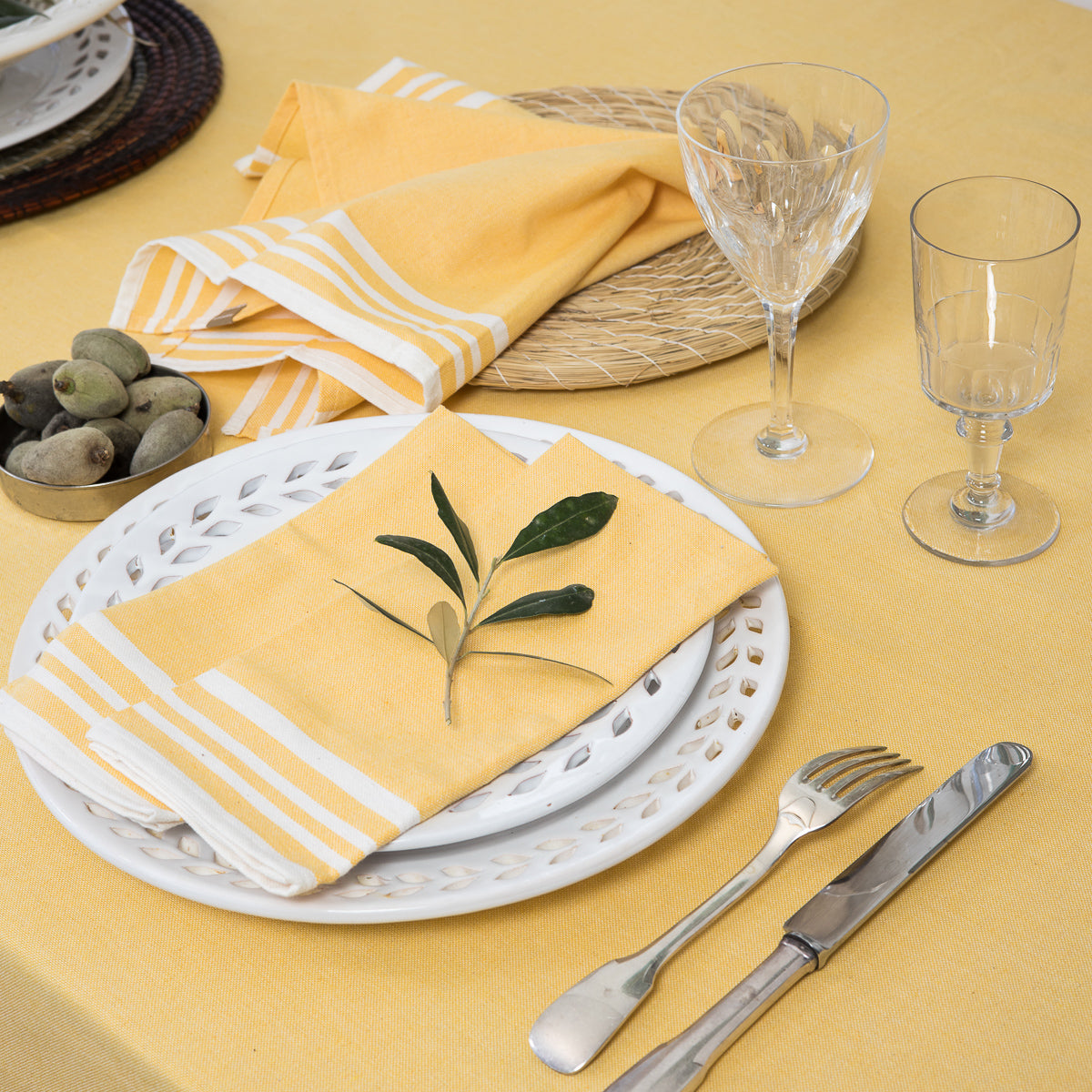 Serviette de table (x4) coton 45x45 MAHDIA