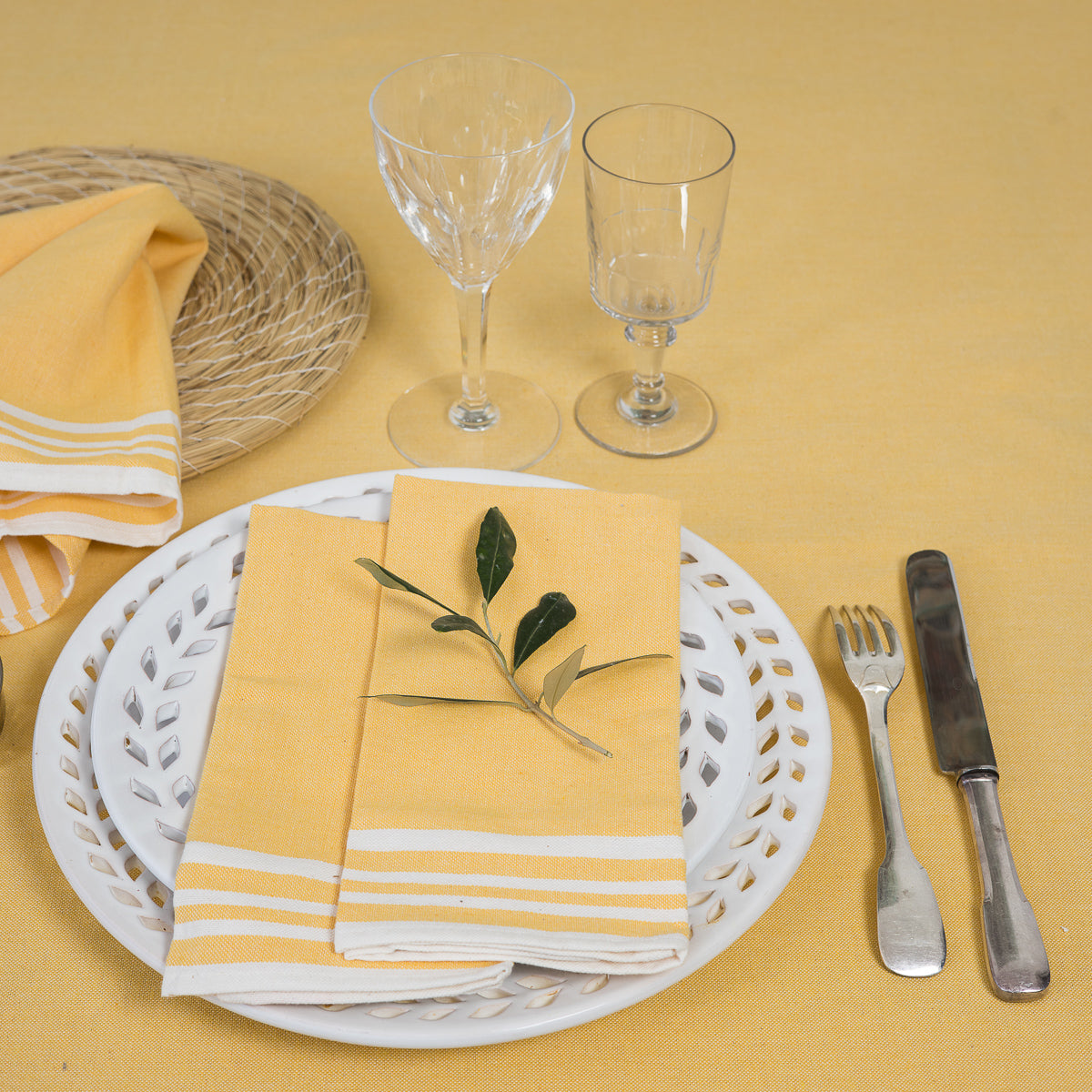Serviette de table (x4) coton 45x45 MAHDIA