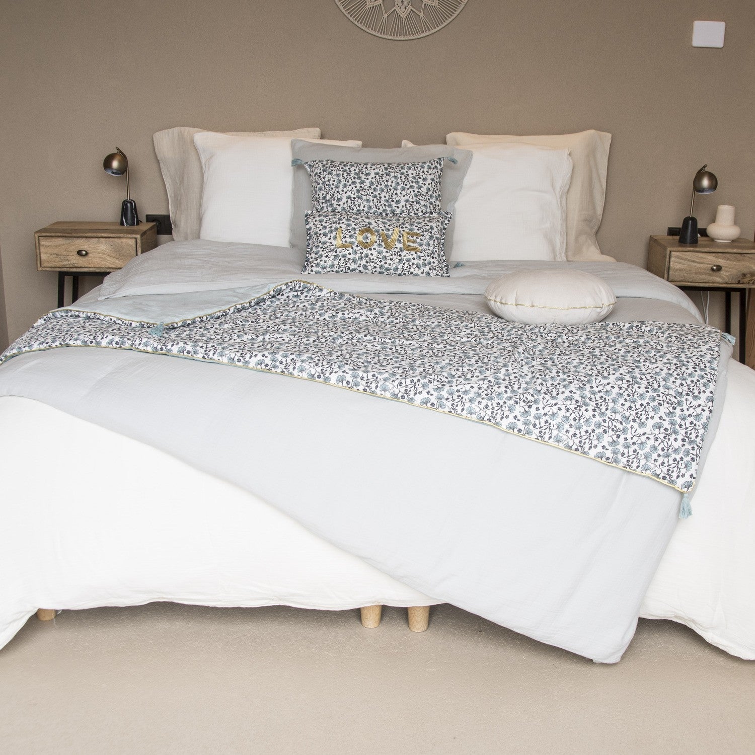 Housse de coussin coton 50x30 LOVE