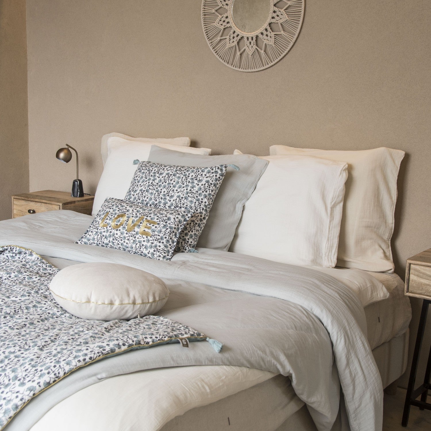 Housse de coussin coton 50x30 LOVE