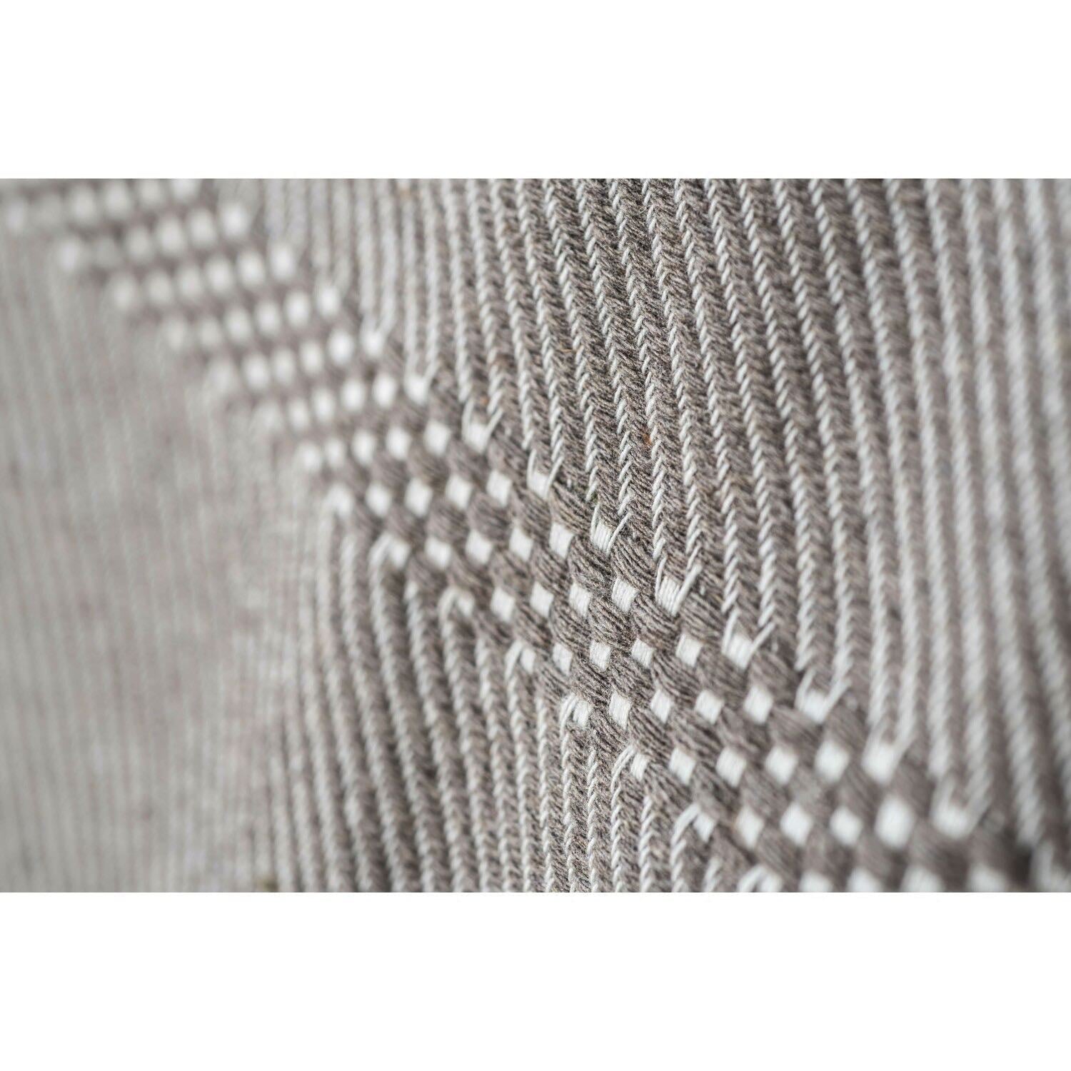 Plaid coton taupe OSLO    febronie.com