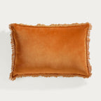 Coussin velours de coton 50x30 ISCHIA - terracotta