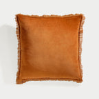 Coussin velours de coton 50x50 ISCHIA - terracotta